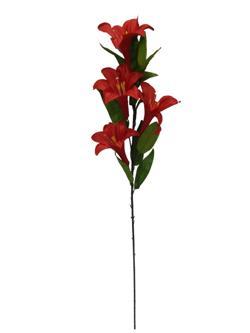 Lirio 4 cabezas 110cm rojo