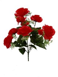 Flor 10 cabezas color rojo xxcm