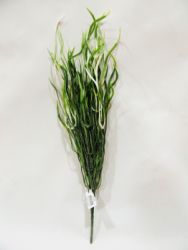 Planta decoración 50cm color verde con blanco