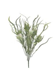 Planta decoración 42 cm color verde con blanco