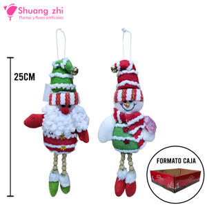 Colgante árbol Decoración de Navidad tamaño muñeco 25cm Surtido