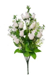 Flor ramo santo color blanco