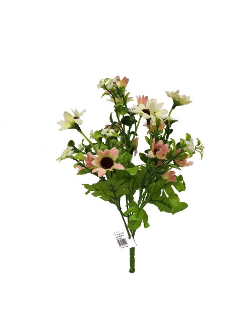 Flor mini 32cm color rosa/beige