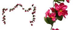 Guirnalda flores 110cm color fucsia