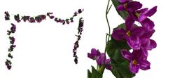 Guirnalda flores 110cm color morado