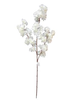 Flor larga xxcm color blanco