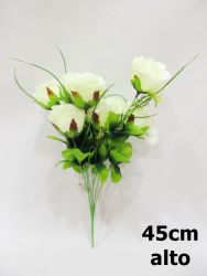 Ramo de rosas 45cm color blanco ref 0251_1