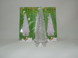 Árbol de navidad grande con base transparente 26.5cm x 9cm