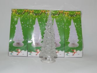 Árbol de navidad mediano con base transparente 19cm x 7cm