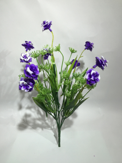 Flor mini 35cm color azul