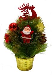 Macetero navidad color rojo 23cm diametro