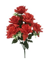 Ramo rosas 45cm color rojo