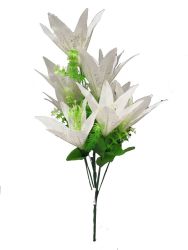 Ramo Lirio 55cm color blanco