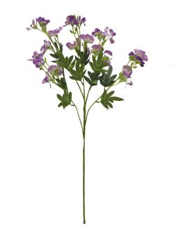 Flor larga 85cm color lila/blanco