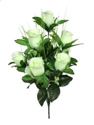 Ramo rosas 45cm color blanco