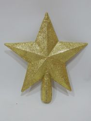 Estrella para árbol color dorado 22cm