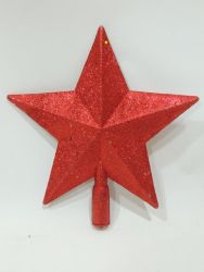 Estrella para árbol color rojo 22cm