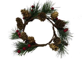 CORONA NAVIDAD 23CM DIAMETRO