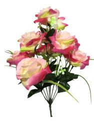 Ramo de rosas XXcm color rosa polveado