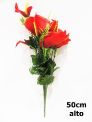 Ramo de flores 50cm color rojo ref 5393_1