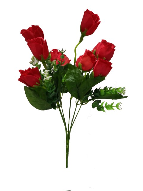 Flor mini 37cm color rojo