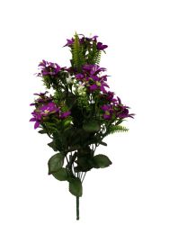 Flor ramo santo color purpura