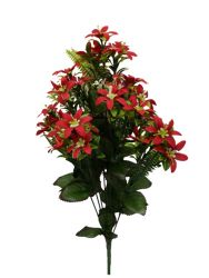 Flor ramo santo color rojo
