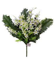 Flor de pared 50cm color blanco