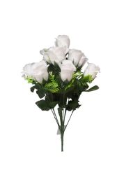 Flor ramo XXcm color blanco