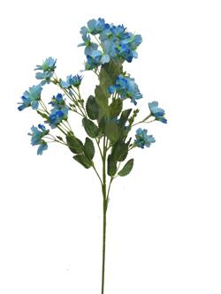 Flor larga 85cm color azul