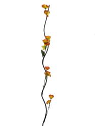 Flor seca 160cm color Amarillo/Naranja