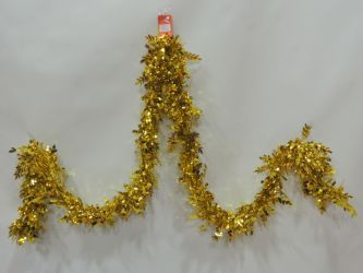 Espumillon navidad dorado 200cm