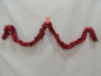 Espumillon navidad color rojo 200cm