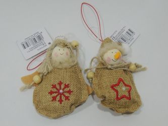 Colgante Muñeco 2 modelos navidad 10cm