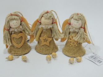 Colgante muñeca navidad 4 modelos 11cm