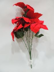 Flor de pascua 5 flores xxcm color rojo