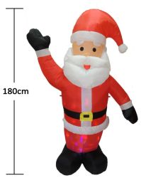Hinchable Papanoel saludando 180cm