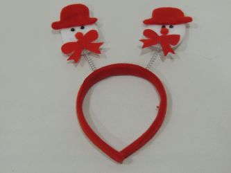 Diadema Muñeco de nieve 25cm