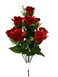 Flor ramo santo 43CM / 10 Cabezas Color Rojo