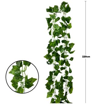 Cadena de Hojas Verde 220cm