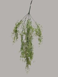 Rama hoja 80cm color verde con blanco