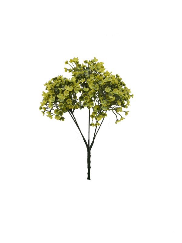 Flor mini 30cm color amarillo