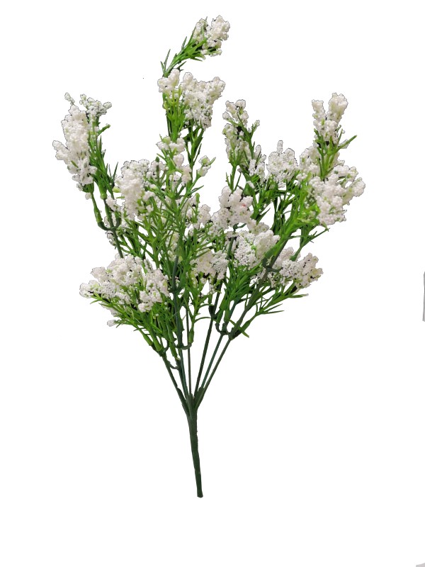 Flor mini 40cm color blanco