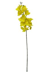 Orquidea silicona 100cm color amarillo