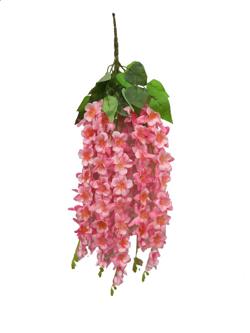 Flor de colgar 5 ramas 70cm color rosa
