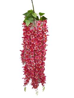 Flor de colgar 5 ramas 115cm color fucsia