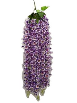 Flor de colgar 5 ramas 115cm color lila