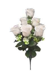 Flor ramo santo color blanco