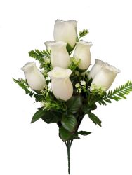 Flor ramo santos color beige