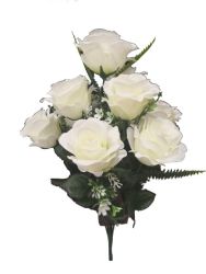 Flor ramo santos color beige